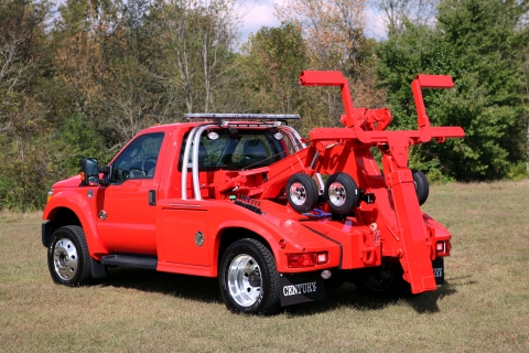 red century express series wrecker on a ford chassis
